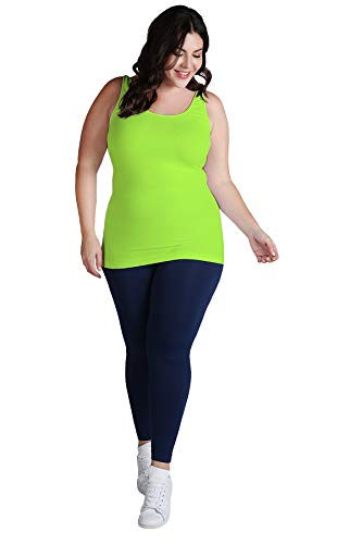 NIKIBIKI Women Seamless Premium Classic Tank Top, Made in U.S.A, Plus Size4
