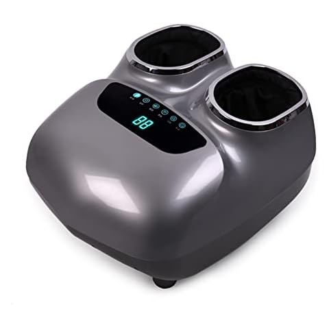 WJYX Electric Foot Massager Foot Massage Machine Household Roller Airbag Electric Full Foot Massager Parents Foot Massager and Heater Gray Cover