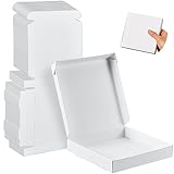 Gueevin 100 Pcs 4.7 x 4.7 Inch Mini Pizza Boxes Small Cardboard Box Tiny Pizza Storage Container for Valentines Day Favors Birthdays Weddings(White)