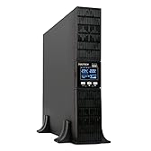 VulTech GS-3KVAS-RK Gruppo di continuità UPS online Serie SERVER RACK 3000VA 3000Watt, Display LCD orientabile, Onda sinusoidale, 8 Prese IEC C13 + EPO + USB, per sistemi rack server, switch, storage