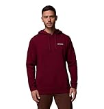 Columbia Sudadera con Capucha Trek para Hombre, Logotipo de la Manga Rich Wine/CSC, Medium
