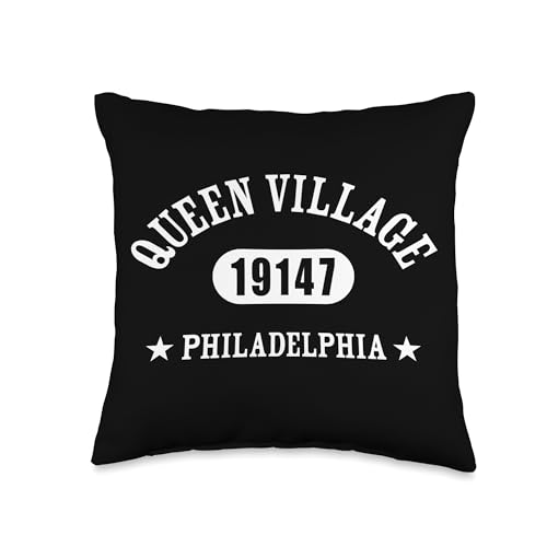 QUEEN VILLAGE Philadelphia PA 19147 Classic Athletic Design Throw Pillow