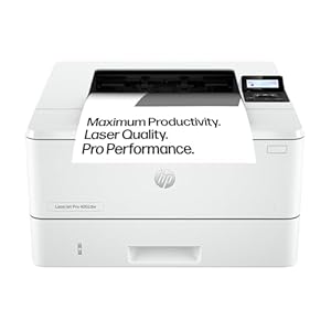 HP Laserjet Pro 4002dw Laser Printer | Black and White | Printer for Small Medium Business | Print | 2-Sided Printing | Dual-Band Wi-Fi, Ethernet | Energy Efficient