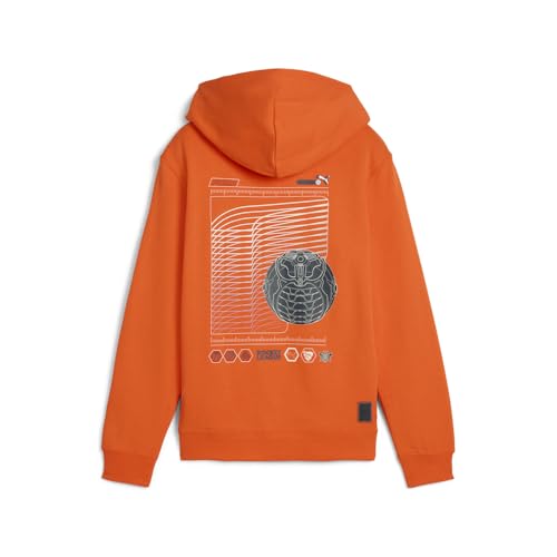 PUMA Kids Boys Rl X Graphic Hoodie Athletic Outerwear Casual - Orange2