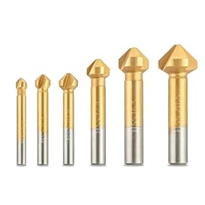 YIGZYCN 6/7 Stück 90 Grad Fasenfräser Set