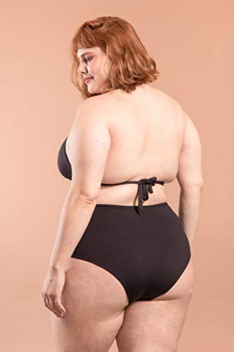 Parte de Baixo Hot Pants Tricolor Plus Size Preto-50