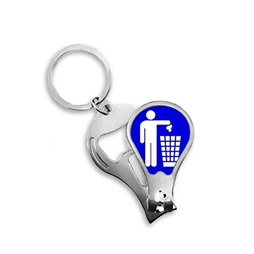 Toenail Clipper Cutter DIYthinker bleu carré pour ongles de pieds