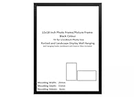 VERSATILE DISPLAY: Our 12x18inch black photo frame is designed for wall mounting display, offering flexible placement options for your cherished photographs and artwork CLASSIC DESIGN: Sleek and timeless frame construction complements any home décor ...
