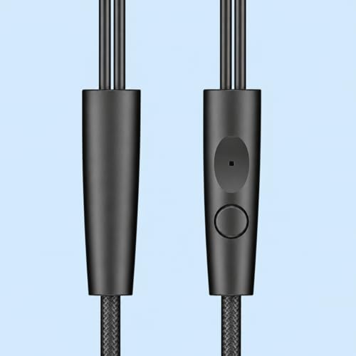 Image of Original Wired in-Ear Earphones with 10 mm Drivers Compatible with Boat BassHeads 212L, Rich Stereo Sound, Clear Calling, Enhanced Bass Performance (Black) 88H
