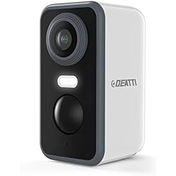 Cámara Recargable DEATTI Cámara de Vigilancia WiFi Exterior con Batería Recargable, 2K Camaras Vigilancia Domicilio WiFi, Visión Nocturna en Color, Detección de Movimiento PIR, Audio Bidireccional, IP66