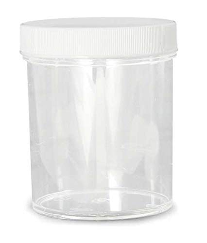 Qorpak 3891 Wide-Mouth Sample Containers, Polystyrene (PS), 120 mL