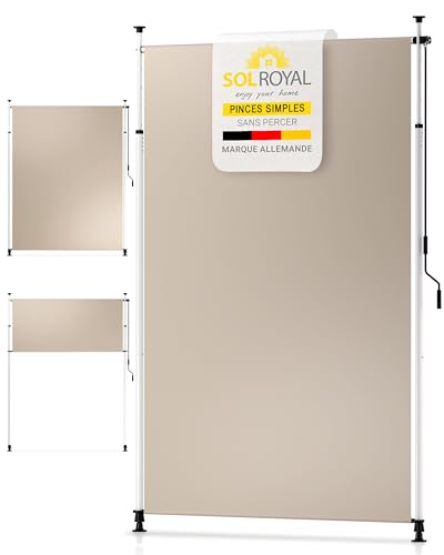 Sol Royal Store Balcon sans Percage 200x310cm – Store Vertical Exterieur Pergola Etanche Protection Visuelle & Solaire Marquise sans percer – Protection...