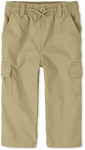 The Children's Place baby boys And Toddler Pull on Slim Cargo Pants, Flax Single, 6-9 Months US