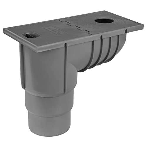 PL Caja para desagüe de lluvia, diámetro 50-125 mm, color gris