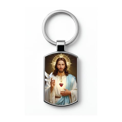 Image of Stylish Metal Keychains with Permanent Glossy Print - Inspirational Quotes & Spiritual Designs - Perfect Key chains for loved ones, Personal Use, Gifts & Return Gifts