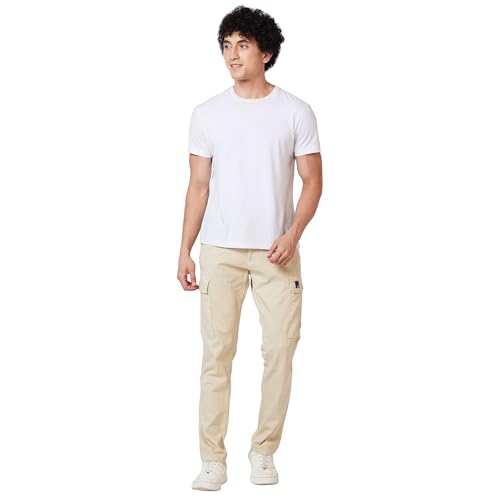 Image of Spykar Men's Regular Cargo Pants