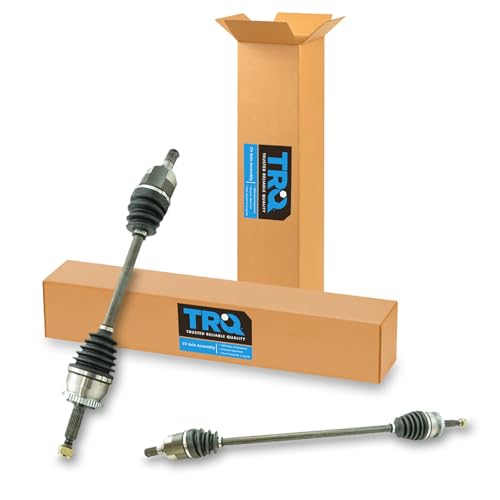 TRQ Front Driver and Passenger Side CV Axle Assembly Set 2 Piece Compatible with 2011-2012 Hyundai Sonata SE GLS Limited 2.4L Automatic Transmission 2013-2014 Sonata GLS Limited SE 2.4L