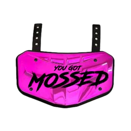 You Got Mossed - Lower Back Protection for Shoulder Pads - Back Bone Protector Shield Backplate for Youth & Adult