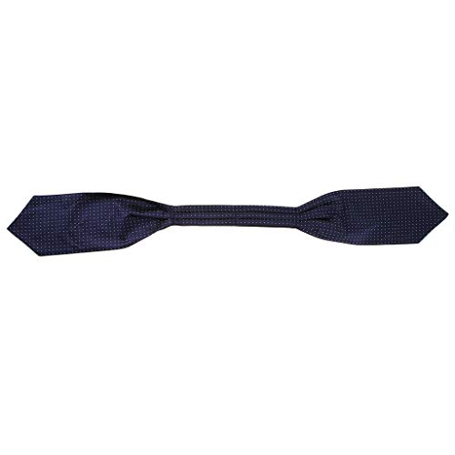 yotijar Gravata de Seda Ascot com 2 Pacotes Masculinos Chiques Estilo Cavalheiro Bolinhas de Poliést