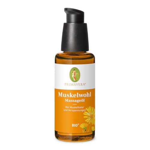 PRIMAVERA Muskelwohl Massageöl bio* 50 ml - mit Arnika, Wintergrün und Latschenkiefer - für entspannende Massagen beanspruchter Muskeln - Aromatherapie - vegan