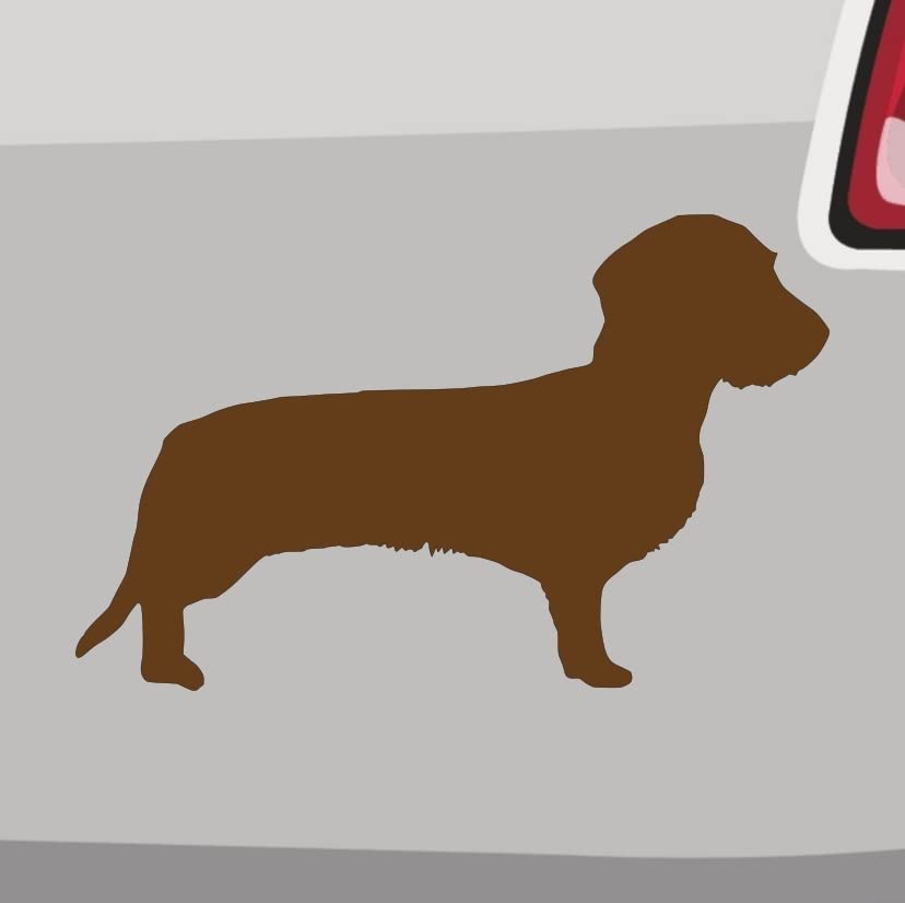 Adesivo Bassotto A Pelo Lungo - 20x12cm Nero, Per Auto E Superfici Lisce, Resistente Al Lavaggio - Foto 7