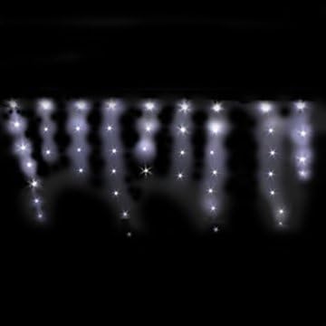 LED Fantasia Fairy Curtain Lights, 7 feet by 2 feet, Battery Operated, White
