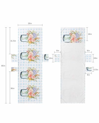 Bottle Floral Beach Lounge Chair Towel Cover, Soft Chaise Lounge Towel with Side Pockets Patio Pool Chairs Cover for Beach/Pool Sunbathing 29x85 Buffalo Plaid Blue White Eucalyptus Flower