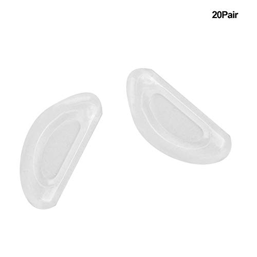 Almofadas de nariz de silicone, kit de reparo de óculos, mini transparentes para óculos de sol