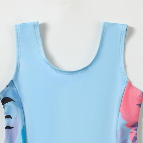 Image of DREAM BUS Toddler Girls One Piece Swimsuits with Boyshorts Little Girls Bathing Suit Summer Swimwear for 18M-6Y