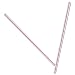 Dixie HS5CC Plastic Stir Straw, Unwrapped, 5" Length, White and Red Striped (10 packs of 1000)