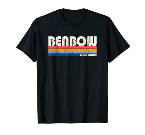 Retro Vintage 70s 80s Estilo Benbow, CA Camiseta