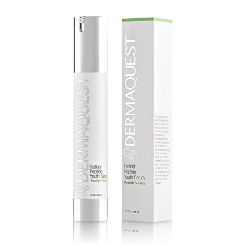 Dermaquest Peptide Vitality Peptide Youth Serum - Anti Aging Serum With 2% Retinol - Facial Serum For Fine Lines & Wrinkles - Pore Minimizer & Stimulates Collagen Production #TOP12