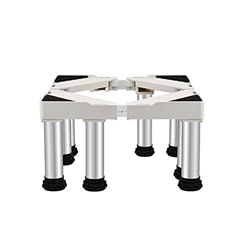 Soporte ajustable para lavadora, a prueba de humedad, pedestal para nevera, soporte para lavadora y lavavajillas, marco antivibración, se adapta a 50-75 cm, 10-25 cm de altura