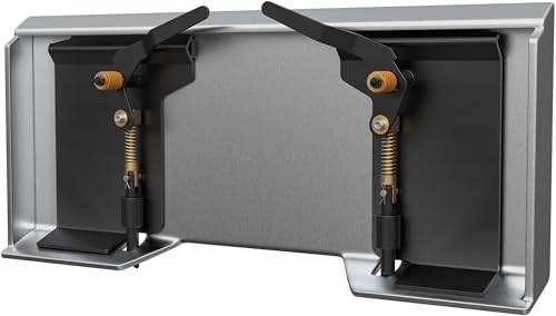 YITAMOTOR 1/4 Skid Steer Attachment Mount Plate & Universal Quick Attach Conversion Adapter Compatible with Kubota Bobcat Skid Steers Tractors