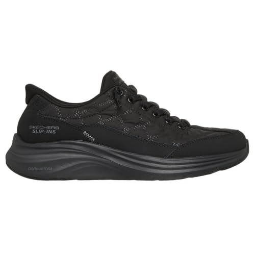 Image of Skechers Womens, Contour Foam - Cozy Fit Hands-Free Slip-Ins, Black, 10.5 Medium