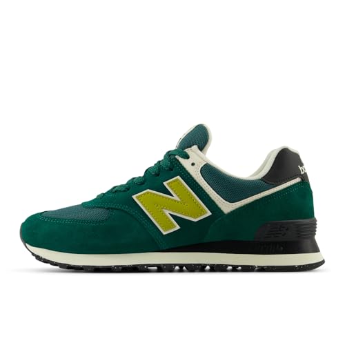 New Balance New Balance Unisex 574 V2 Varsity Suede Sneaker, Marsh Green/Marshland/New Spruce, 11 US Men