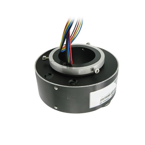 Bague collectrice 50mm 4 voies 10A pour table rotative et connexion électrique continue