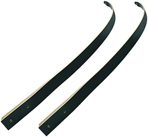 Black Hunter Original Recurve Bow Limbs Replacement, GLURAK 25-60 lbs Fiberglass and Bamboo Sheet Laminated Bow Limbs Black Hunter Original Recurve Bow Limbs Replacement, GLURAK 25-60 lbs Fiberglass and Bamboo Sheet Laminated Bow Limbs