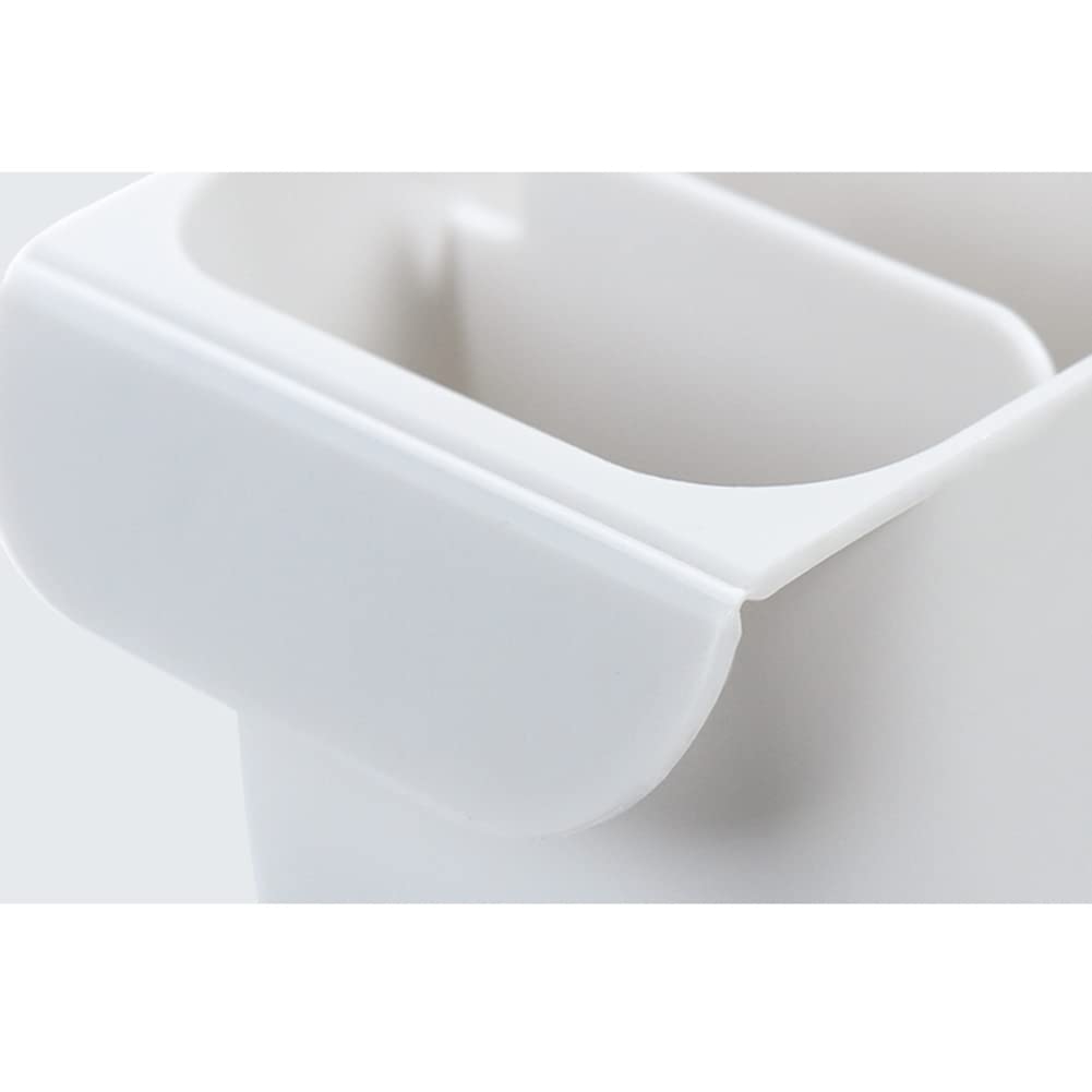 Portaoggetti da Parete, portapenne, portaoggetti da Appendere, portaoggetti da Parete, portapenne per Ufficio, Cucina (Bianco 1) (Nero 1)