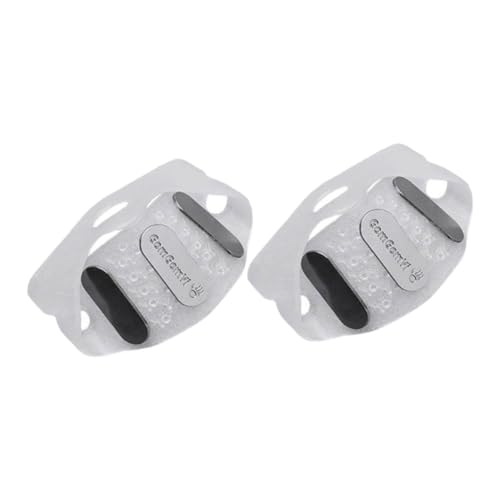 Veemoon 2pcs Ice Grippers Non- Shoe for Boots and Shoes Traction Crampons for Hiking Elderly Safety Easy to Clean and Store for Outdoor Use