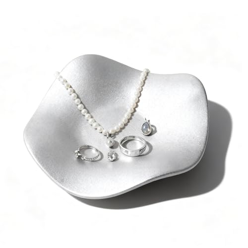 Guador Vide Poche Entree, Céramique Décoratif plateau decoratif Bijoux pour Les clés de Couloir,Les Bols à Bijoux, Les Bols décoratifs Cadeau de Noël,...