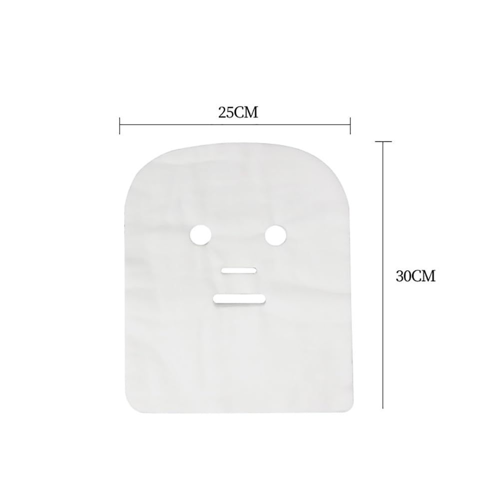 JIHUOO 100 Pcs Large Facial Gauze Masks Spa Gauze Face Masks Gauze Mask Sheets Pre Cut Face Covers Skin Care Face Mask Sheets Soft Gauze Face Pads for Women Girls - Image 4