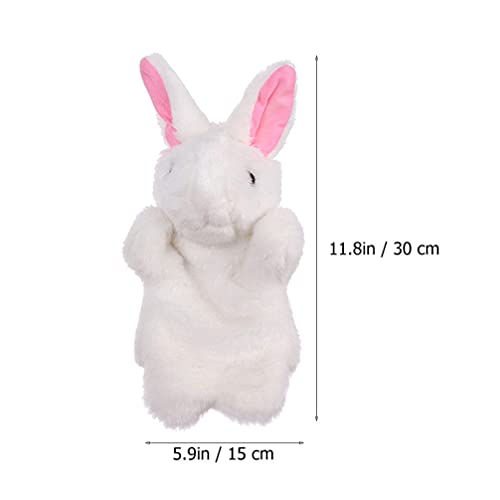 TOYANDONA 4Pcs Coelho Fantoche De Mão de Pelúcia Fantoche de Mão Brinquedos Bonecos Mão Interessante