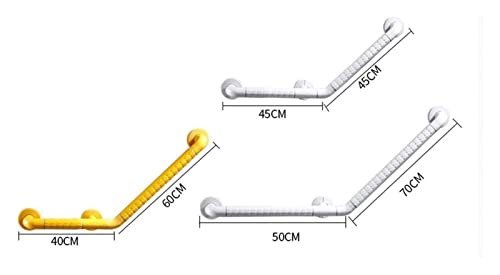 Barres d'appui d'angle 40 cm en acier inoxydable pour douche sécurisée