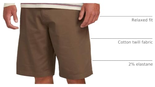 Image of Volcom Men's Vmonty Chino Shorts - 22 inch Outseam, Relaxed Fit, Durable Cotton Fabric