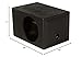 Q Power Single 8 Inch Vented Ported Car Subwoofer Sub Box Enclosure (2 Pack)