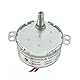 CHANCS Synchronmotor Micro Motor TYD-50 12V AC 5-6RPM Drahtwelle 19mm Festdrehung CW Elektrischer Getriebemotor für Marionetten