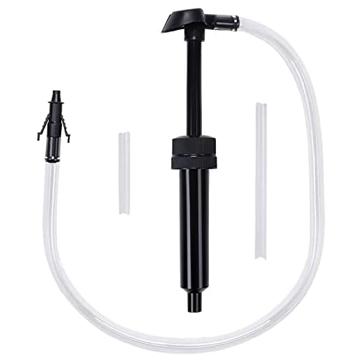 SEDY Lubricant Fluid Transfer Pump for Gallon Bottles and Wide Mouth Quart Bottles Hand Transfer Gear Oil, Transmission and Differential Fluid with 3rd Hand Adapter to Secure Fill Tube While Pumping
