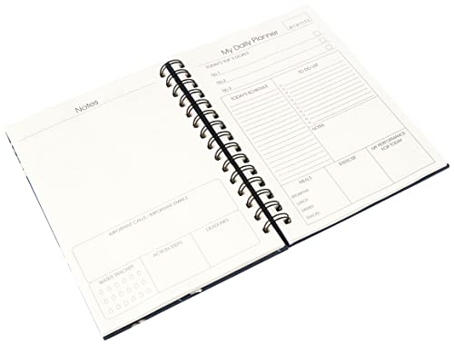 Image of Amazon Brand - Solimo Daily Planner and Organizer, To Do List, Undated Hard Bound Planner, Laminated Covers, 150 Pages (To Do Planner)