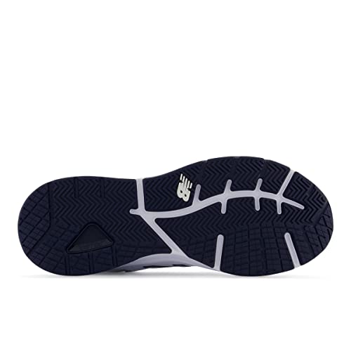 New Balance New Balance Men's 857 V3 Casual Comfort Cross Trainer, White/Navy, 8 Medium US